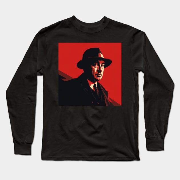 Pablo Neruda Long Sleeve T-Shirt by ComicsFactory